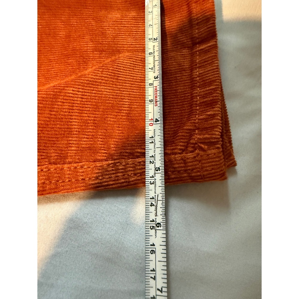 Old Navy Rockstar Super Skinny High Rise Corduroy Pants Rust Orange Size 2 - Picture 7 of 7